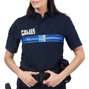 Polo Police Municipale Respirant MC Equipol Bleu Marine