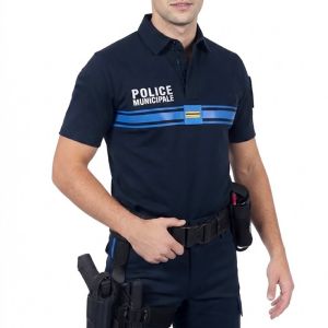 Polo Police Municipale Respirant MC Equipol Bleu Marine