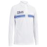 Polo Police Municipale Respirant ML Col Zippé Equipol Blanc