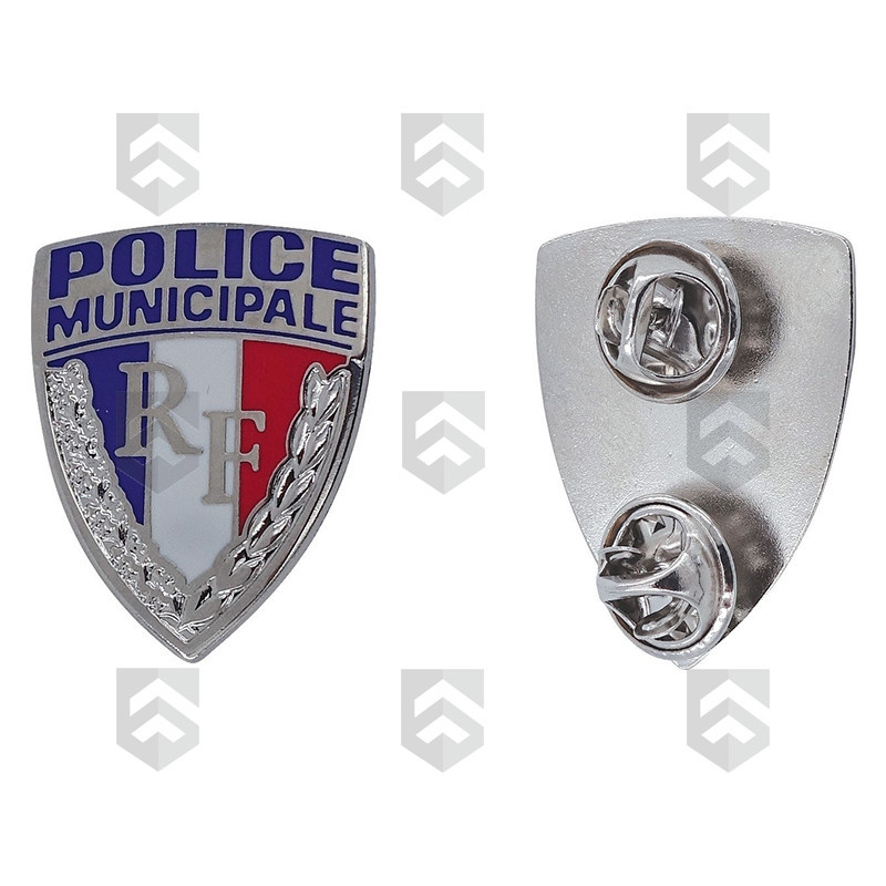 Insigne métallique Police Municipale Patrol pour calot