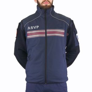 Gilet Softshell ASVP Bodywarmer Callens Bleu Marine