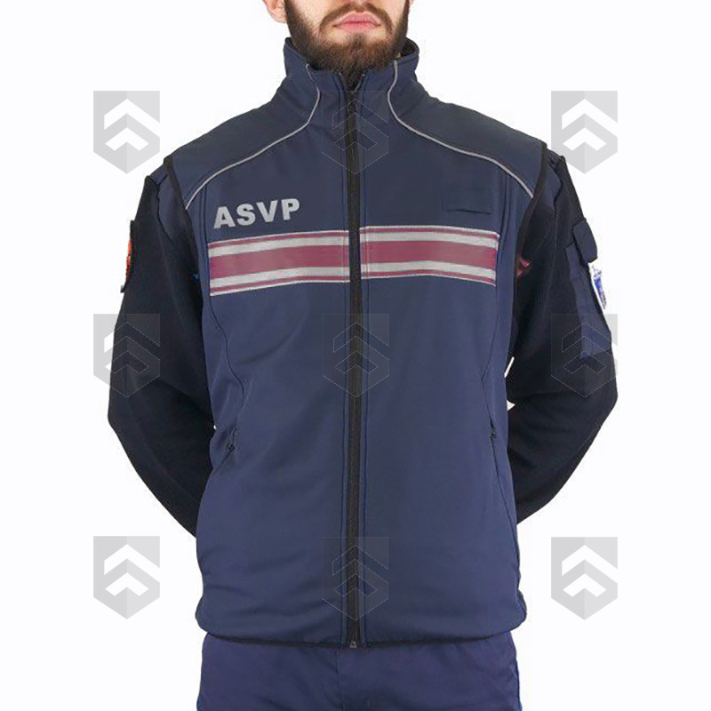 Gilet Softshell ASVP Bodywarmer Callens Bleu Marine