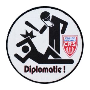 Patch Velcro Rond Humoristique Diplomatie