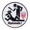 Patch Velcro Rond Humoristique Diplomatie