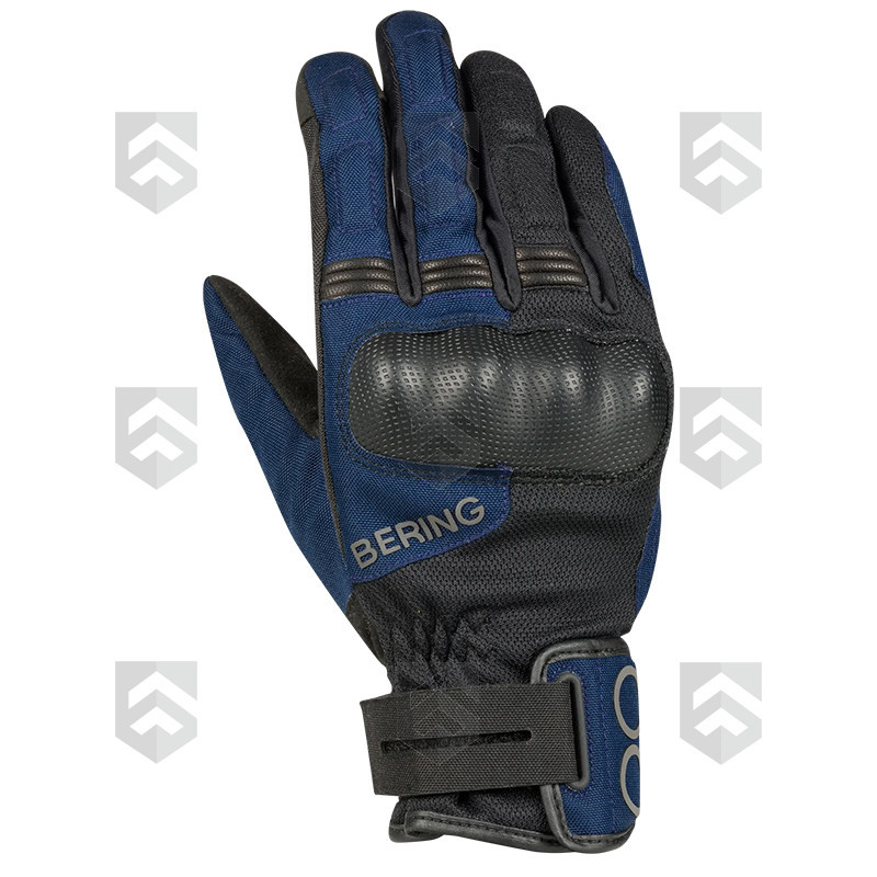 Gants de moto Cuir PROFIL Bering Bleu/Noir