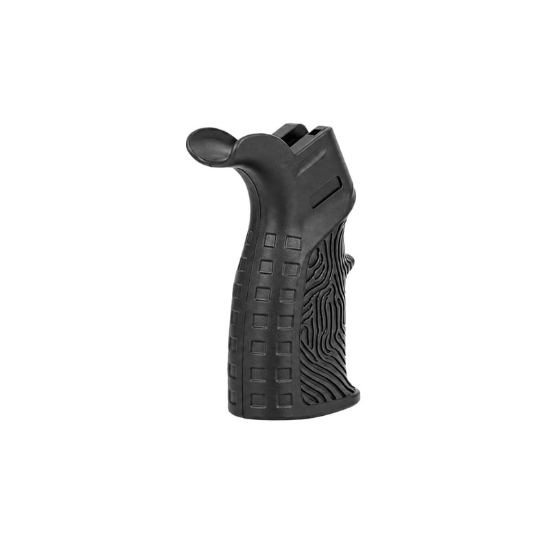 Packshot de la Poignée caoutchoutée avec extension arrière DLG Tactical, vue de profil.