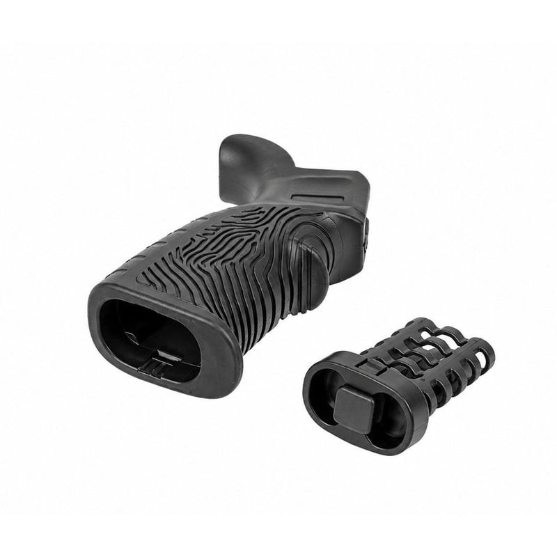 Packshot de la Poignée caoutchoutée avec extension arrière DLG Tactical pour carabine AR-15