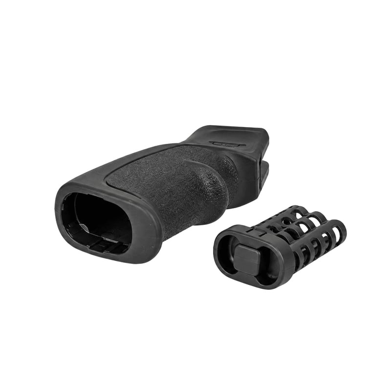 Packshot de la Poignée pistolet caoutchoutée avec renfort interne DLG Tactical, vue de face sur fond