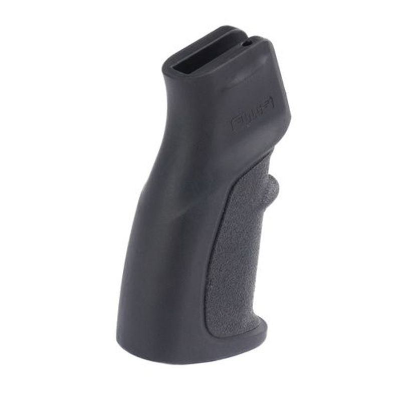 Poignée pistolet caoutchoutée avec renfort interne DLG Tactical, vue packshot sur fond blanc.