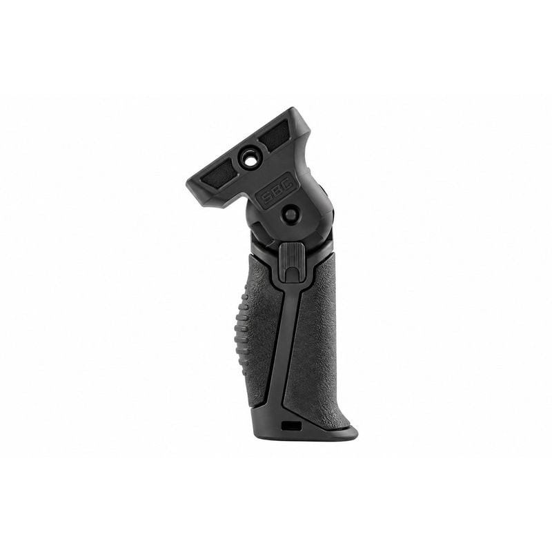 Poignée avant rabatable pour rail Picatinny DLG Tactical, vue packshot sur fond blanc