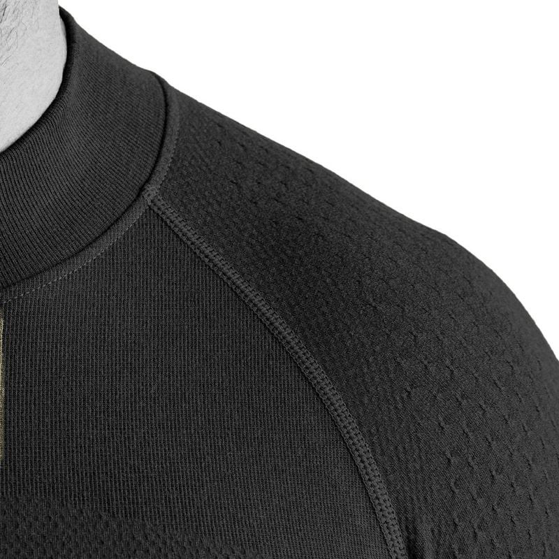 Détail coutures plates et tissu technique du T-Shirt ML Thermo Performer 380 g/m² Gen 2 A10 Equipmen