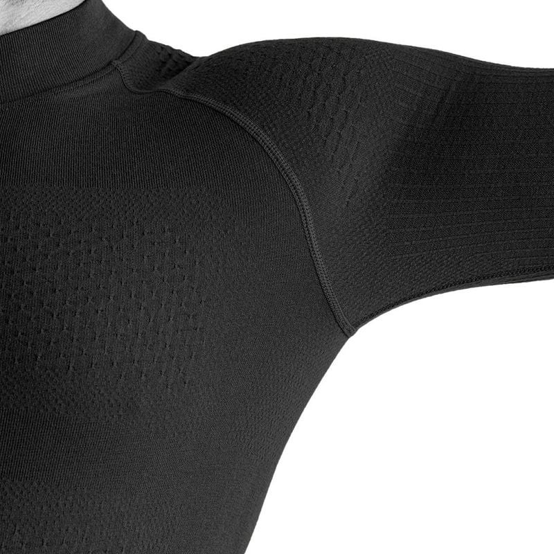 Détail du tissu stretch et des coutures plates du T-Shirt ML Thermo Performer 380 g/m² Gen 2 A10 Equ