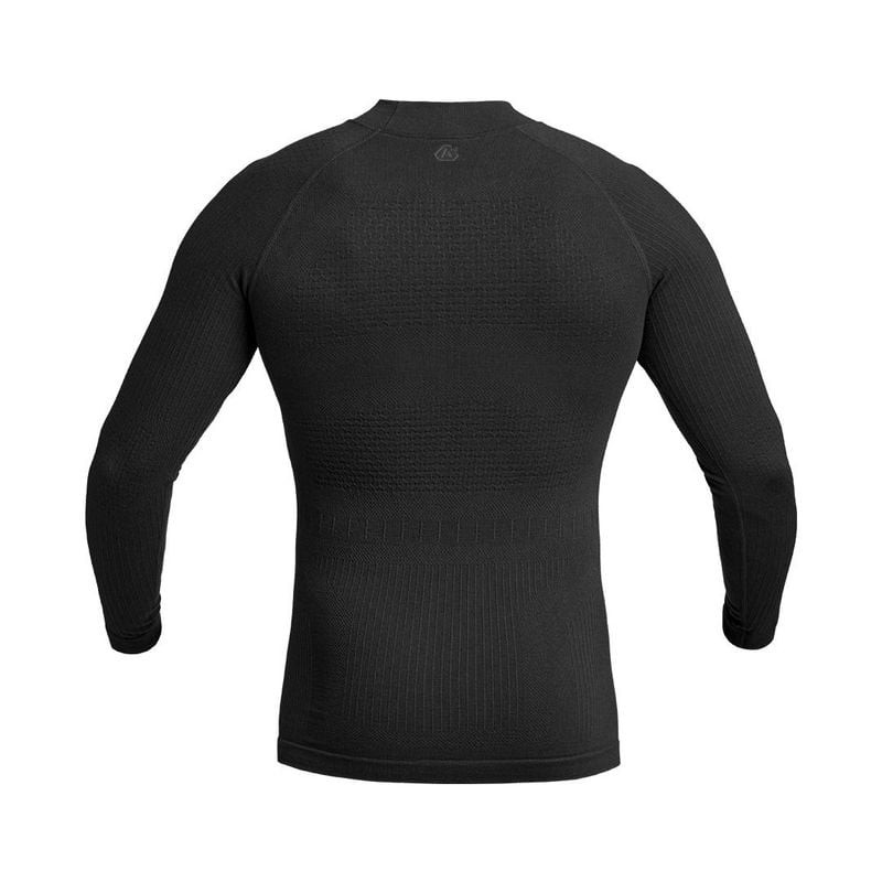 Packshot du T-Shirt ML Thermo Performer 380 g/m² Gen 2 A10 Equipment noir, vue de face.
