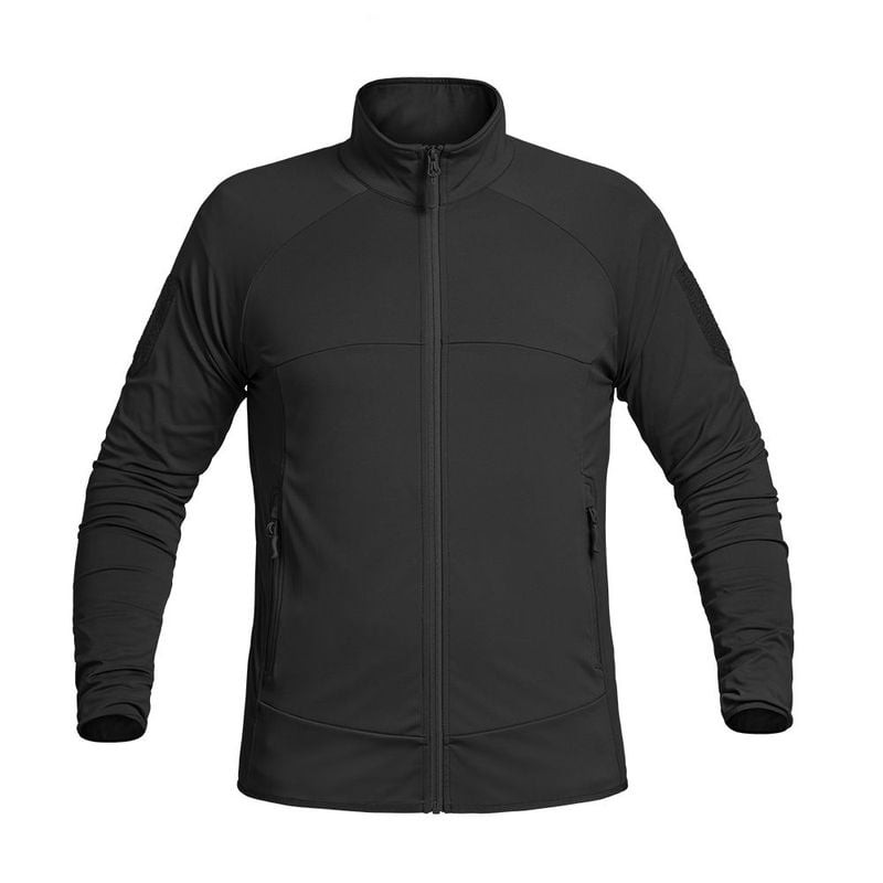Vue de face du gilet Instructor X-Move A10 Equipment noir, zip intégral, col montant et deux poches 
