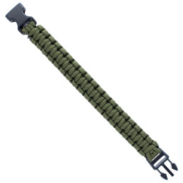 Bracelet de survie Paracorde 550 type III 2,3 cm Olive