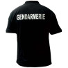 Polo Gendarmerie Départementale Noir Imprimé