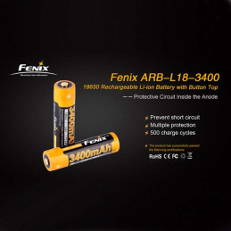 Accu type 18650 Li-ion 3400 mAh