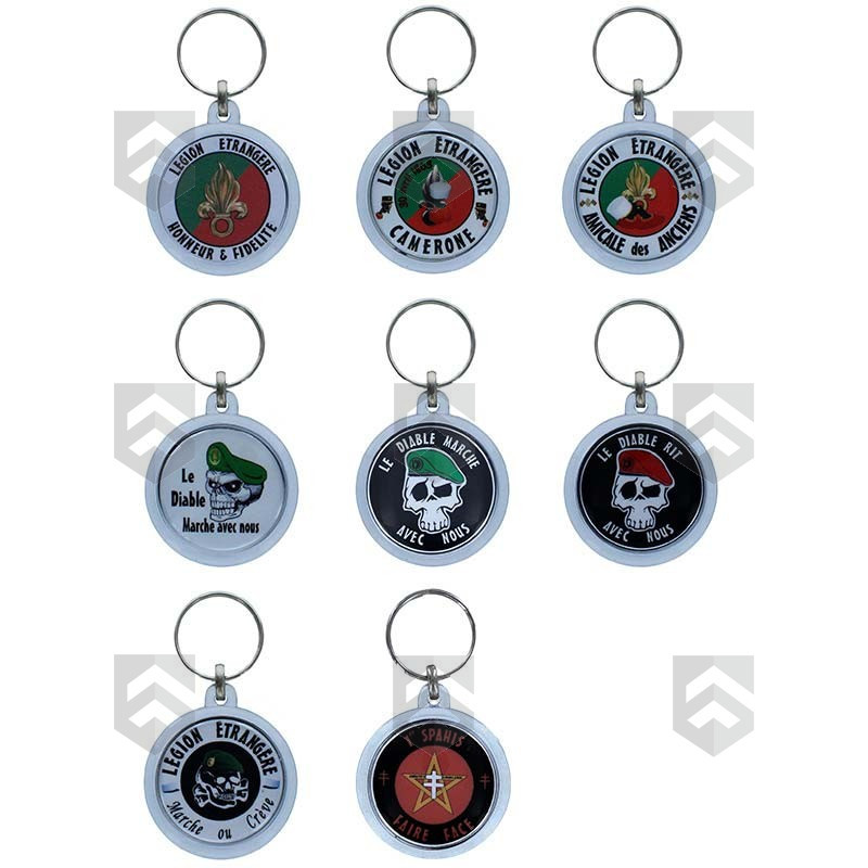 Porte-Clés Plexiglas Recto-Verso Spécialité Légion