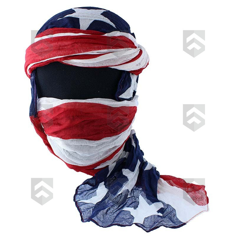 Cheche coton drapeau Américain