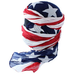 Cheche coton drapeau Américain