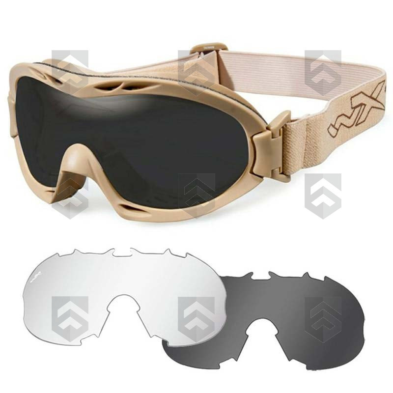 Pack Masque Balistique Nerve WILEY X Tan Incolore/Fumé