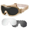 Pack Masque Balistique Nerve WILEY X Tan Incolore/Fumé