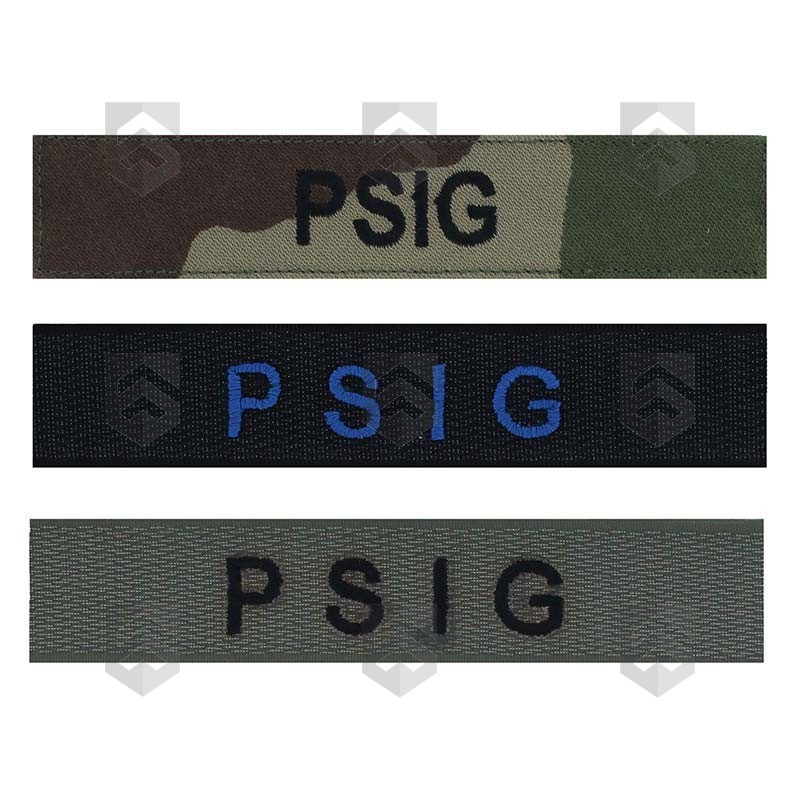 Barrette brodée PSIG
