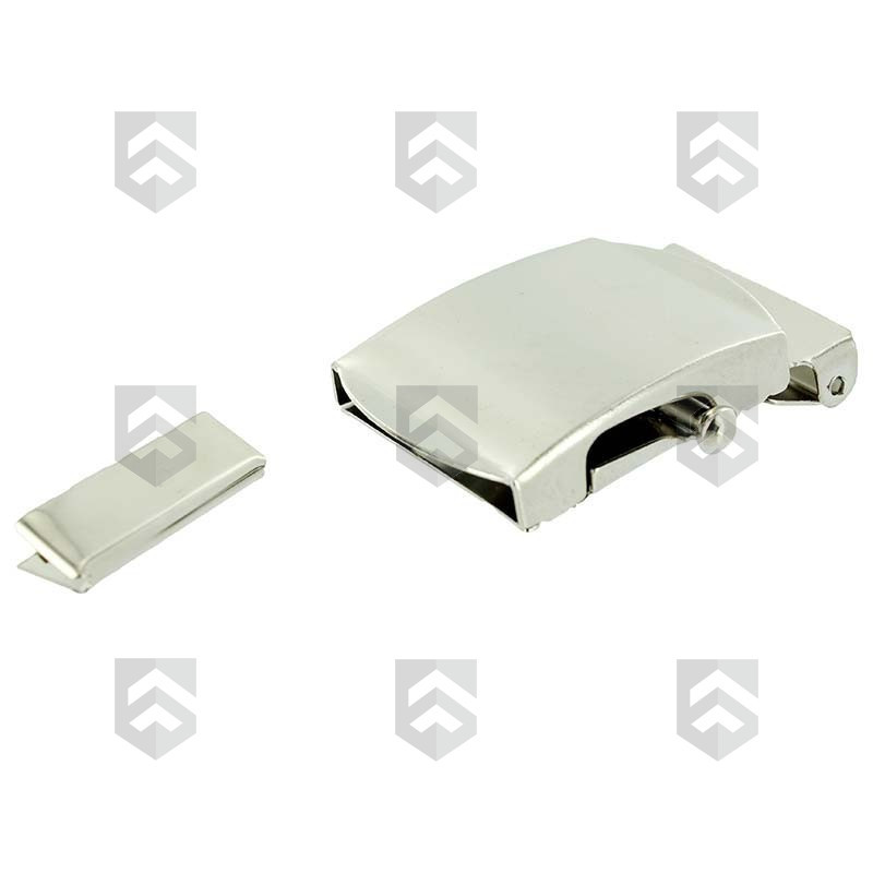 Boucle de ceinture argent pour sangle de 32mm