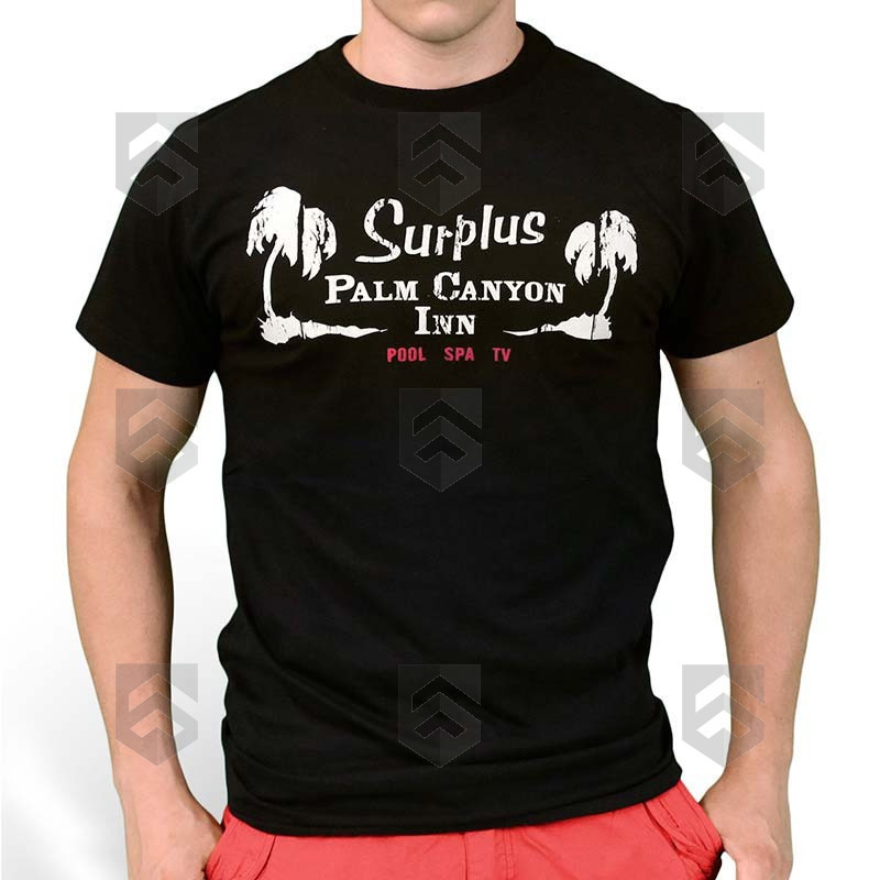 T-shirt manches courtes Palm Tee Noir Surplus Raw Vintage