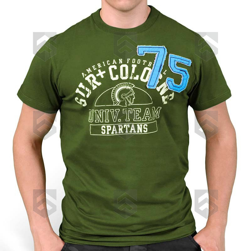T-shirt manches courtes Spartans Vert Surplus Raw Vintage