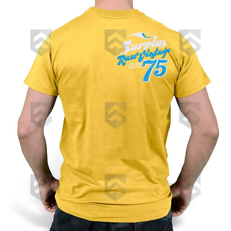 T-shirt manches courtes Surfer Jaune Surplus Raw Vintage