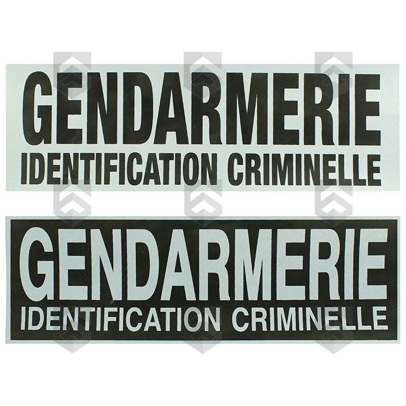 Bande rétroréfléchissante Identification Criminelle 10 x 30 cm