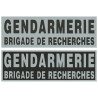 Bande rétroréfléchissante Brigade de Recherches 10 x 30 cm