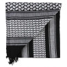 Shemagh Coton Blanc/Noir