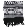 Shemagh Coton Blanc/Noir