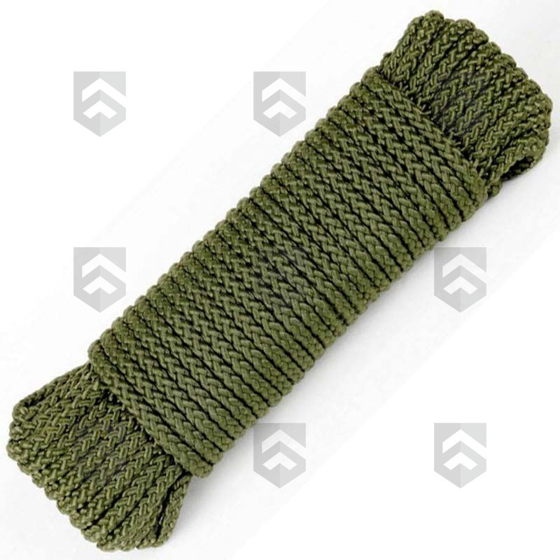 Corde para 15 mètres Vert OD de 5 mm de diamètre