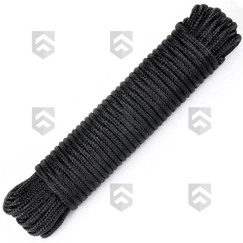 Corde para 15 mètres Noir de 7 mm de diamètre