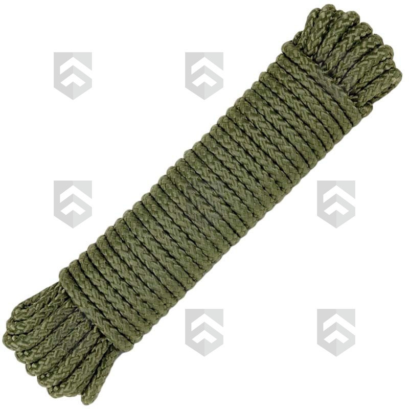 Corde para 15 mètres Vert OD de 7 mm de diamètre