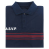 Polo ASVP Manches Courtes Bleu Marine