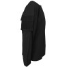 T-shirt US manches longues Noir avec Poches sur Manches