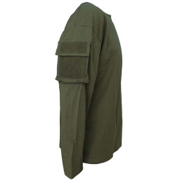 T-shirt US manches longues Vert O.D. avec Poches sur Manches