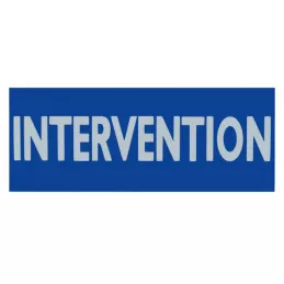 Plaque plexiglas INTERVENTION