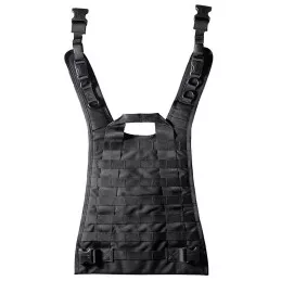 Gilet Chest Rig Commando Recon : panneau dorsal Strike Commando Blackhawk Noir