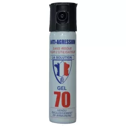 Aérosol de Défense Gel CS 75 ml Puissance 70