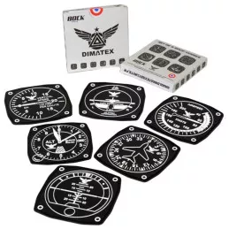 Pack de 6 Sous-Verres AVIATION Dimatex
