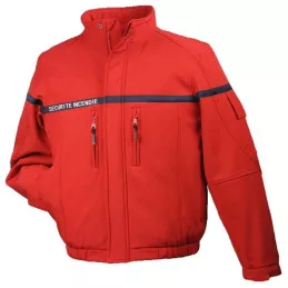Blouson Softshell Sécurité Incendie "Strayke" DMB Rouge