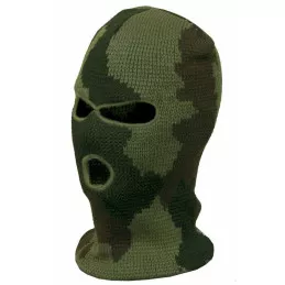 Cagoule acrylique 3 trous Camouflée C.E.