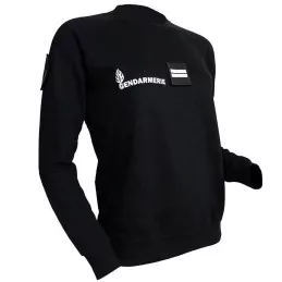 Sweat Shirt Raglan Gendarmerie Femme avec Supports Velcro