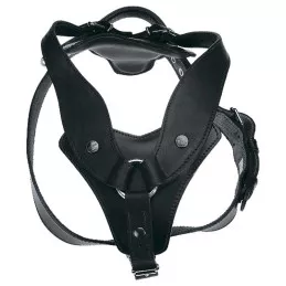 Harnais de travail luxe cuir petit plastron avec poignée Scorpion