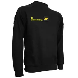 Sweat Shirt Raglan Gendarmerie Mobile Homme avec Supports Velcro